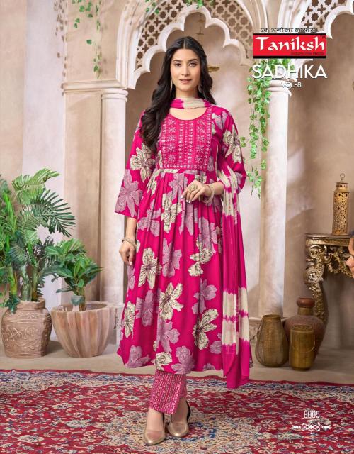 Taniksh sadhika vol 8 wholesale kurtis price